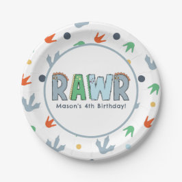 ストンプチョンプラー恐竜誕生日 ペーパープレート