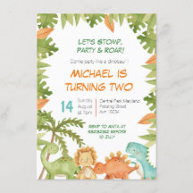 ストンプチョンプロアディノ誕生日招待状