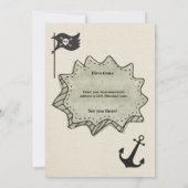 ストンプチョンプロアール恐竜パイレートボーイ誕生日 招待状 (裏面)