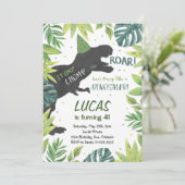 ストンプチョンプロアール恐竜誕生日招待状 招待状 (スタンド正面)