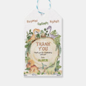 ストンプチョンプロア恐竜の誕生日パーティーの好意 ギフトタグ (正面)