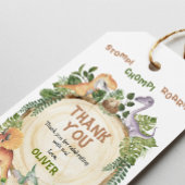 ストンプチョンプロア恐竜の誕生日パーティーの好意 ギフトタグ