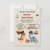 ストンプチョンプローラーパイレーツンボーイ誕生日 サンキューカード (正面)