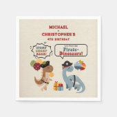 ストンプチョンプローラーパイレーツンボーイ誕生日 スタンダードカクテルナプキン (正面)