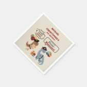 ストンプチョンプローラーパイレーツンボーイ誕生日 スタンダードカクテルナプキン (角)