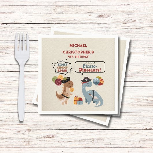 ストンプチョンプローラーパイレーツンボーイ誕生日 スタンダードカクテルナプキン