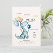 ストンプチョンプ&ロアードラノウス誕生日招待状 招待状 (スタンド正面)