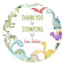 ストンプー感謝していングの恐竜の誕生日パーティー