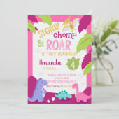 ストンプ&チョンプガールディオンドラノ誕生日招待状 招待状 (スタンド正面)