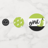 ストンプ&チョンプ恐竜ファースト誕生日グリーンディノ コンフェッティ (裏面)