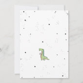 ストンプ、チョンプ、轟音！恐竜の誕生日パーティー 招待状 (裏面)