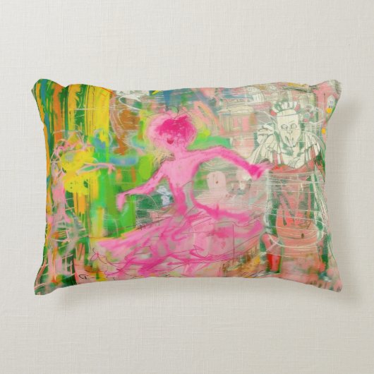 ストーカー – ネオンバレエのカオス アクセントクッション (正面)