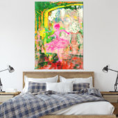 ストーカー – ネオンバレエのカオス キャンバスプリント (インサイチュ (寝室))