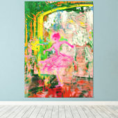 ストーカー – ネオンバレエのカオス キャンバスプリント (インサイチュ (ウッドフロア))