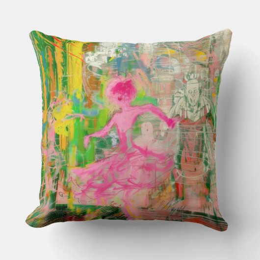 ストーカー – ネオンバレエのカオス クッション (正面)