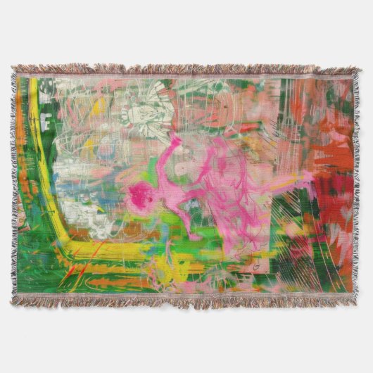 ストーカー – ネオンバレエのカオス スローブランケット (正面)