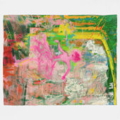 ストーカー – ネオンバレエのカオス フリースブランケット (正面(横))