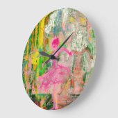 ストーカー – ネオンバレエのカオス ラージ壁時計 (傾斜)