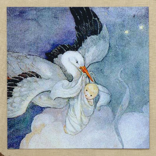 ストークとベビー スクエアシール