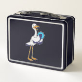 ストークをミュージシャンとしてタンバリンで メタルランチボックス (裏面)