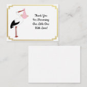 ストークアンドベビーサンキューカード ノートカード (正面/裏面)