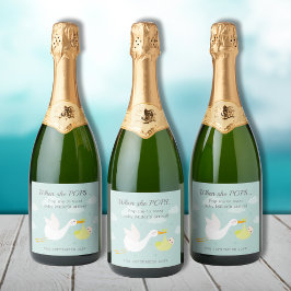 ストークイエローバンドルポップ・アートのit スパークリングワインラベル