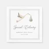 ストークエレガントベイビーシャワー スタンダードカクテルナプキン (正面)