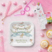 ストーククレストウォーター色男の赤ちゃんシャワー ペーパープレート (パーティー)