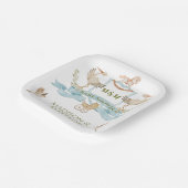 ストーククレストウォーター色男の赤ちゃんシャワー ペーパープレート (傾斜あり)