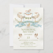 ストーククレストウォーター色男の赤ちゃんシャワー 招待状 (正面)