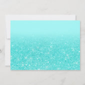 ストークグリッターバッグイラストレーション男の赤ちゃんシャワー 招待状 (裏面)