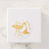 ストークサンキューベイビーシャワーフォイルメッセージカード フェイバータグ (箱)