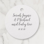 ストークサンキューベイビーシャワーフォイルメッセージカード フェイバータグ (裏面)