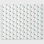 ストークスペシャル配信ベビーリビールパーティーティール（緑がかった色）ブルー ラッピングペーパー (フラット)