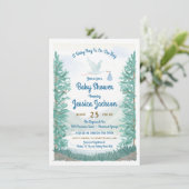 ストークズジャーニー男の赤ちゃんシャワー招待状 招待状 (スタンド正面)