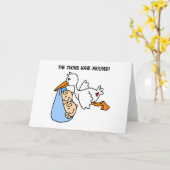 ストークツイン到着 カード (黄色い花)