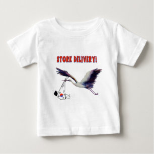 ストークデリバリー!韓国からの養子縁組 ベビーTシャツ