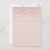 ストークバラ金ゴールドスターグリッターベビーシャワー詩 サンキューカード (裏面)