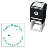 ストークベビーシャワーグリーン春 セルフインキングスタンプ (インサイチュ)