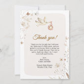 ストークベビーシャワーサンキューカード サンキューカード (正面)