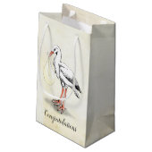 ストークベビーシャワー抱き枕（ニュートラル） スモールペーパーバッグ (裏面アングル)