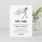 ストークベビーシャワー招待状 招待状 (スタンド正面)