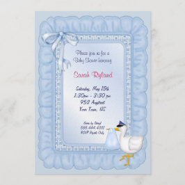 ストークベビー招待状ブルー 招待状