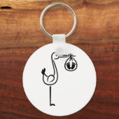 ストークベビー足 キーホルダー (正面)