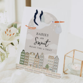 ストークボホベイビーシャワーベビーは甘い好意である 台座サイン