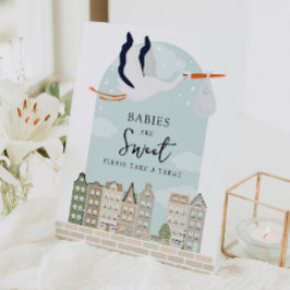 ストークボホベイビーシャワーベビーは甘い好意である 台座サイン