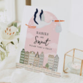 ストークボホベイビーシャワーベビーは甘い好意である 台座サイン