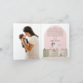 ストークボホベイビーシャワー散水サンキューカード サンキューカード (内部)