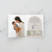 ストークボホベイビーシャワー散水サンキューカード サンキューカード (内部)