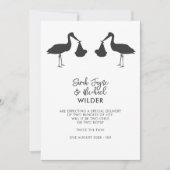 ストークモダンツイン妊娠発表カード 案内状 (正面)